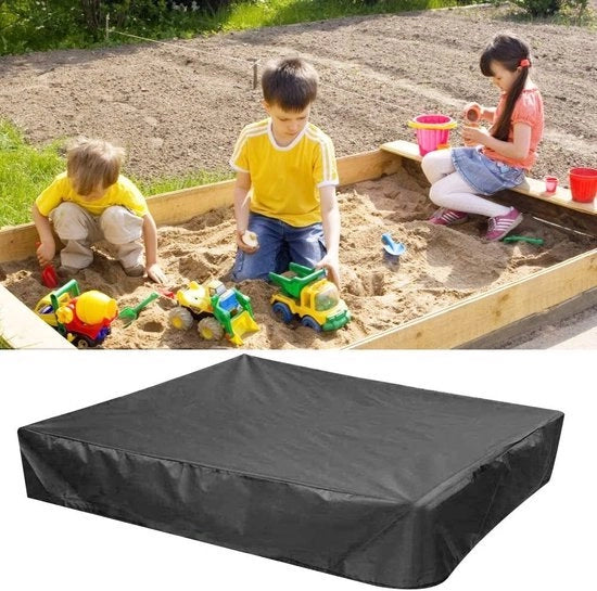 Zangabattistruttura, zangabattistruttura nera con fune, 150 x 150 x 20 cm copertura impermeabile per zangabatto per proteggere il zangabatto dall'acqua di pioggia (59 x 59 x 7,9 pollici)