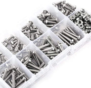 Viti a 5 facce 340 pezzi - M3 Bout/Moeren - Acciaio Inossidabile SS304 - Materiale di fissaggio - Resistente alla corrosione - Ideale per spazi stretti