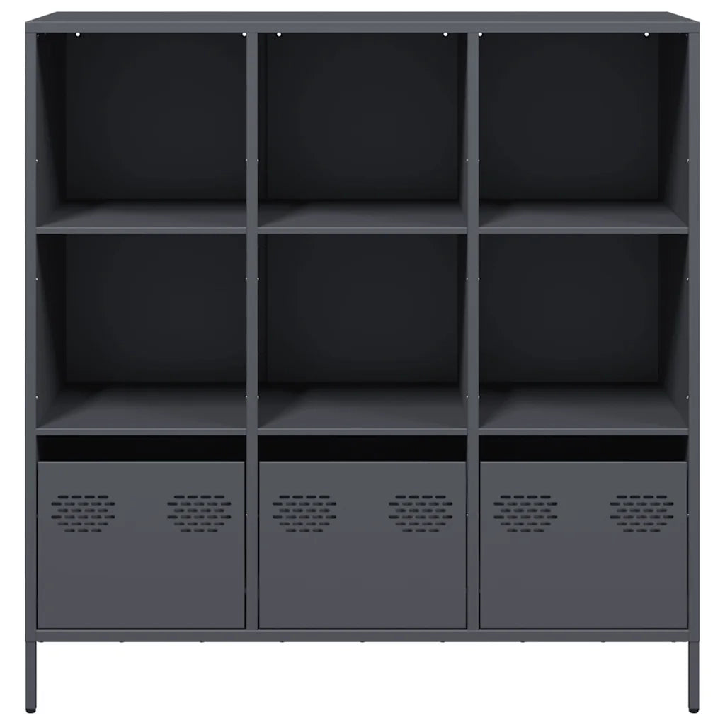 Credenza-Buffet-Armadio da cucina Antracite 101,5x39x103,5 cm Acciaio