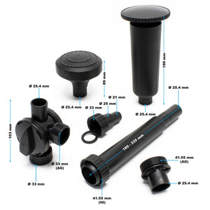 Filtro UV per fontana CUF-2800 3.000 l/h 30 W Prevalenza 2 m Lampada UVC 11 W