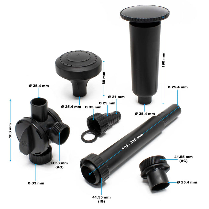 Filtro UV per fontana CUF-2800 3.000 l/h 30 W Prevalenza 2 m Lampada UVC 11 W