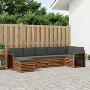 Set divano sezionale con cuscino 6 pcs Naturale e Antracite 3384623