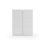 Scarpiera Herdasa effetto bianco venature 122x95x35