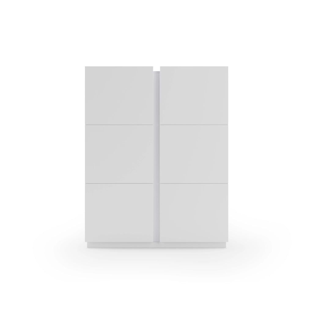 Scarpiera Herdasa effetto bianco venature 122x95x35