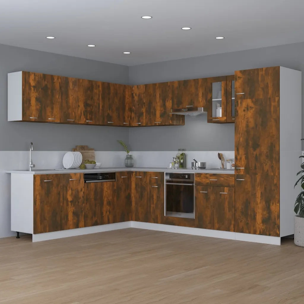 Armadio pensile | Mobile Pensile ¡°Lyon¡± Rovere Fumo 80x31x60 cm
