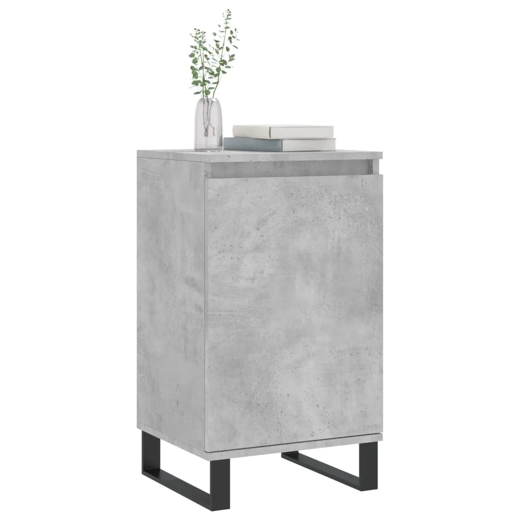 Credenze 2 pz Grigio Cemento 40x35x70 cm in Legno Multistrato 831077