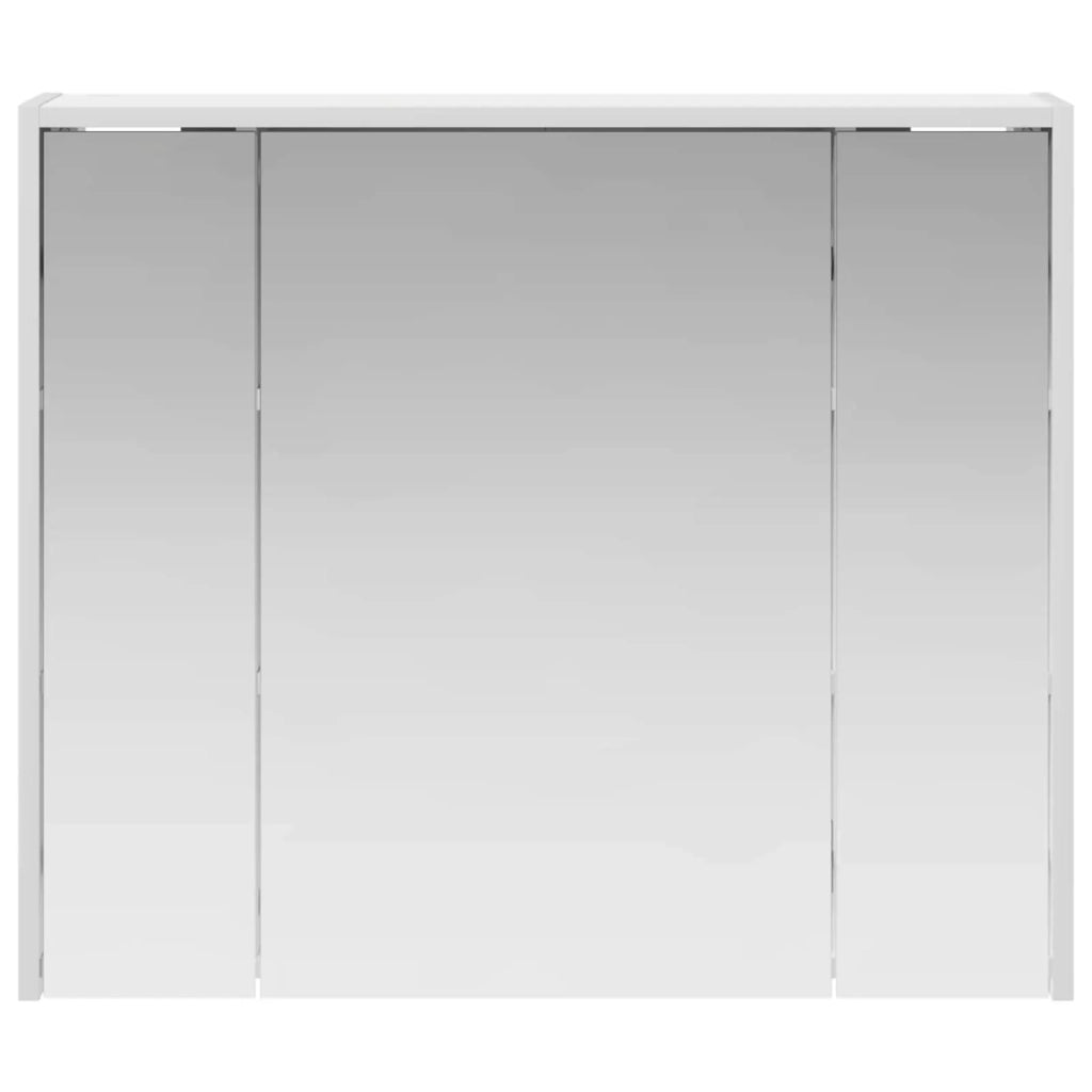 Mobiletto per specchio da bagno Bianco 73,5 x 16 x 62,5 cm