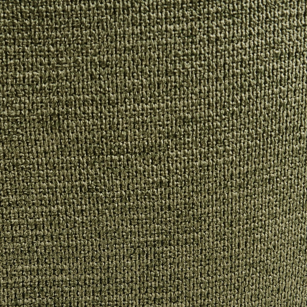 Poltrona in tessuto verde in stile retrò Rivestimento idrorepellente Gambe in legno di gomma con braccioli