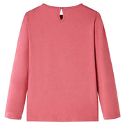 Maglietta da Bambina a Maniche Lunghe Rosa Antico 140 14108