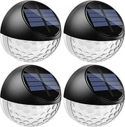Illuminazione esterna a energia solare Set Lampada da parete solare Esterna IP65 Luce solare esterna calda Bianca - Illuminazione per recinzione solare - Illuminazione decorativa per balcone terrazza scala Lampada da parete solare energia solare
