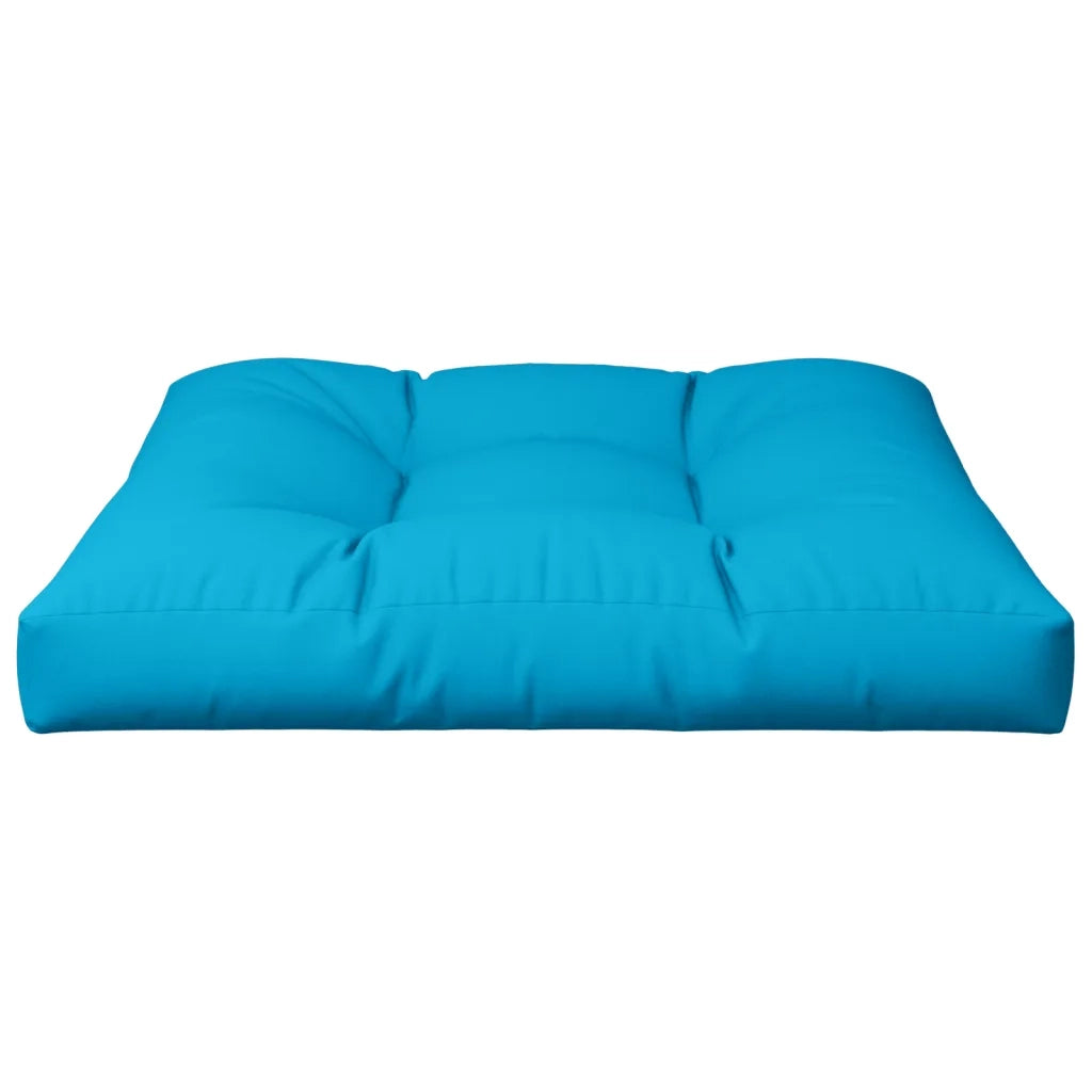 Cuscino per Pallet Blu 80x80x12 cm in Tessuto