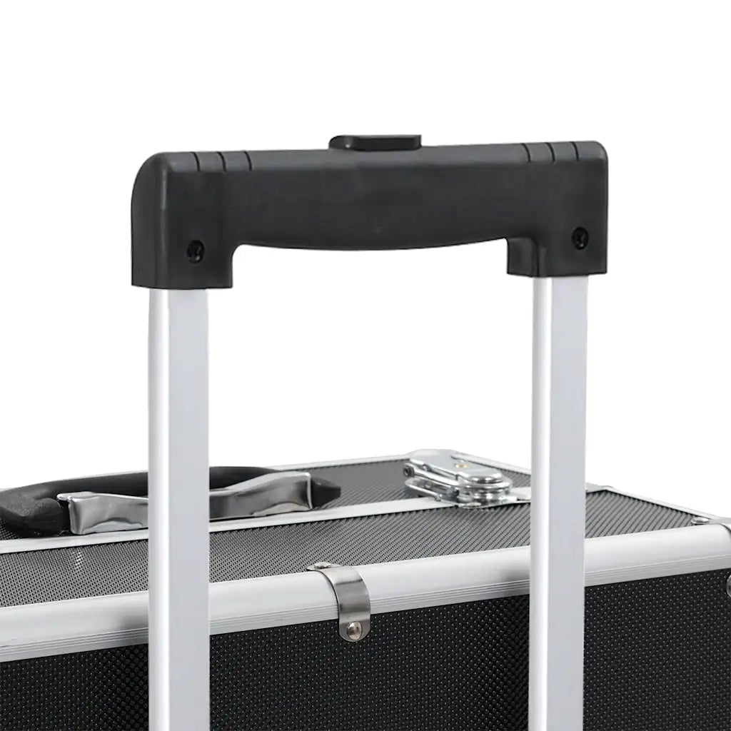 Valigia Trolley per Cosmetici in Alluminio Nero CFW5202679