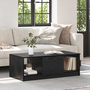 Tavolino da salotto con cassetto Rovere Nero 102 x 50 x 36cm 880521