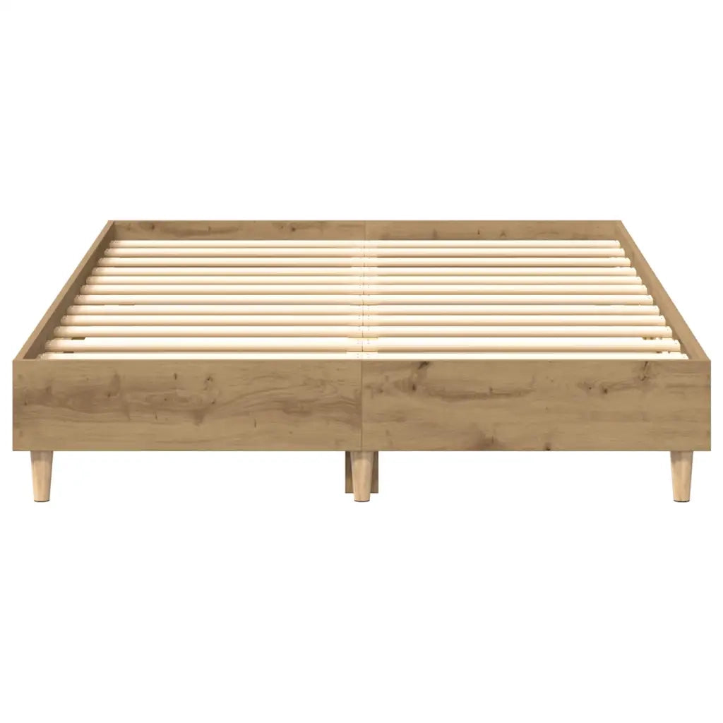 vidaXL Giroletto senza Materasso Rovere Artigianale 140x190 cm