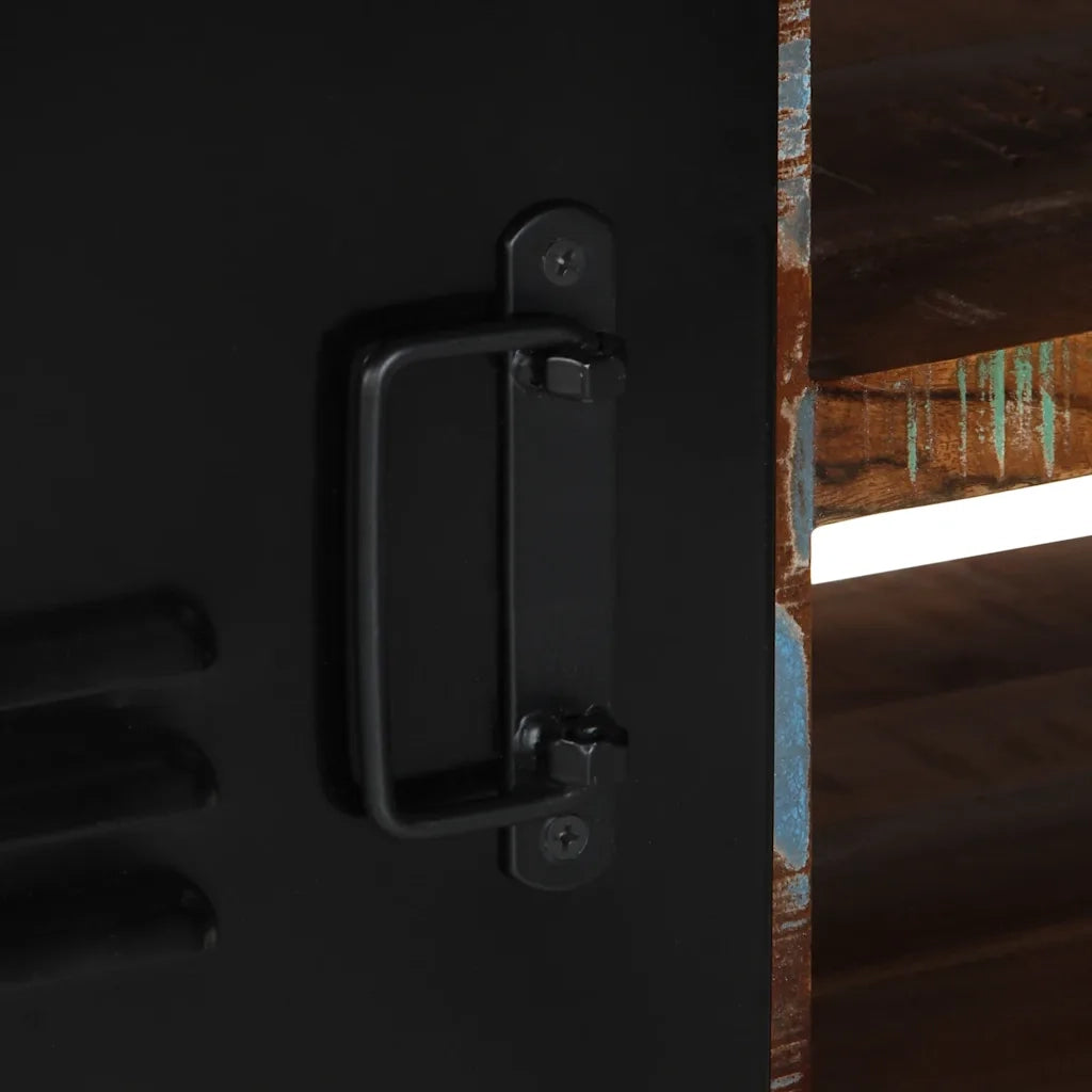 Mobile Porta TV 80x30x35 cm in Legno Massello di Recupero