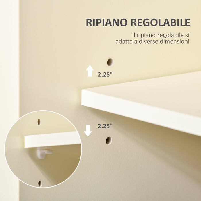 Easycomfort Isola per Cucina per Utensili e Accessori con Cassetti, Armadietto e Portasciugamani, 110x49.5x89.5 cm, Bianco