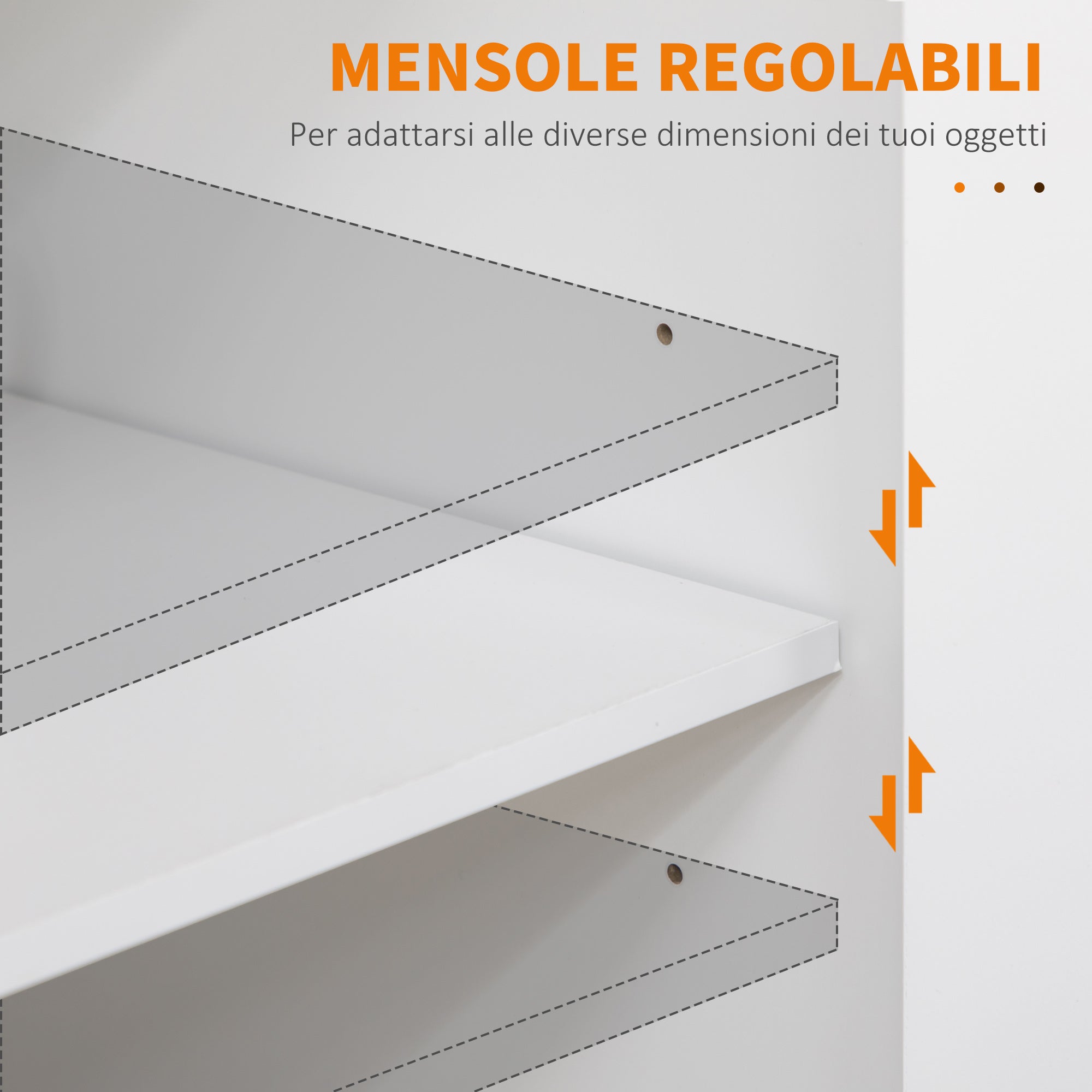 Easycomfort Carrello da Cucina con Cassetto, Portaspezie, Armadietto e 4 Ruote, 109x40x89cm, Bianco