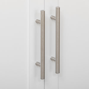 Easycomfort Carrello da Cucina con Cassetto, Portaspezie, Armadietto e 4 Ruote, 109x40x89cm, Bianco