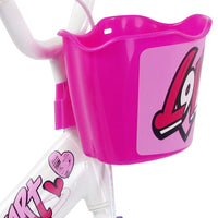 SCH HEART 12", bicicletta per bambini, adatta a bambini tra i 3 e i 5 anni, per altezza tra 85 e 105 cm, cestino, trombe