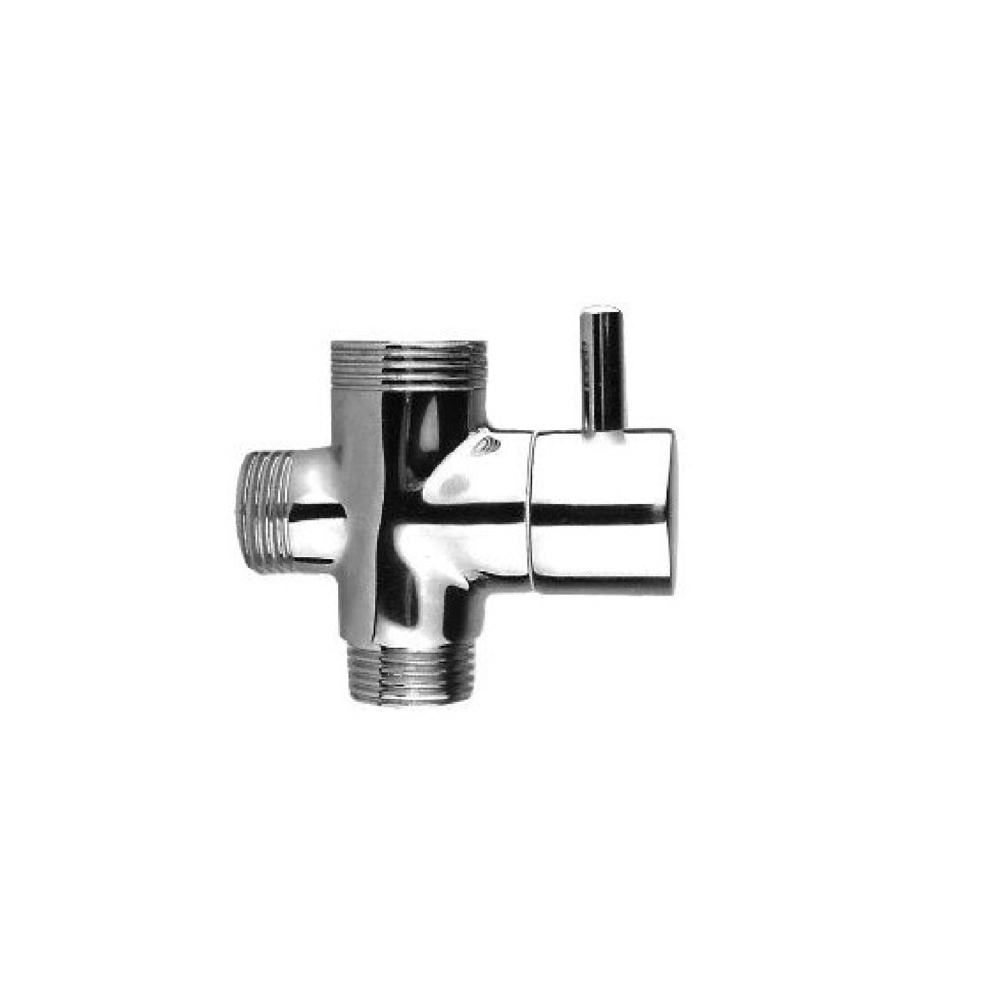 Deviatore di flusso per colonna doccia Mod. LX-4001 cromo ricambio GROENLANDIA Valvola Deviatrice