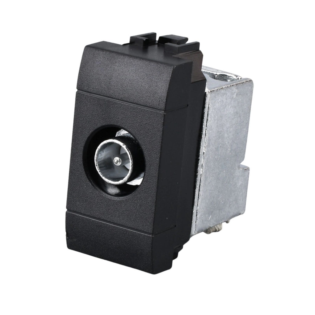 Connettore Presa TV Terminale Maschio  MBL Nero 1M Compatibile Bticino Living International BLN2250