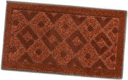 Zerbino Ingresso 40x70 cm Asciugapassi Assorbente Antiscivolo Vellutato Made In Italy Arancione