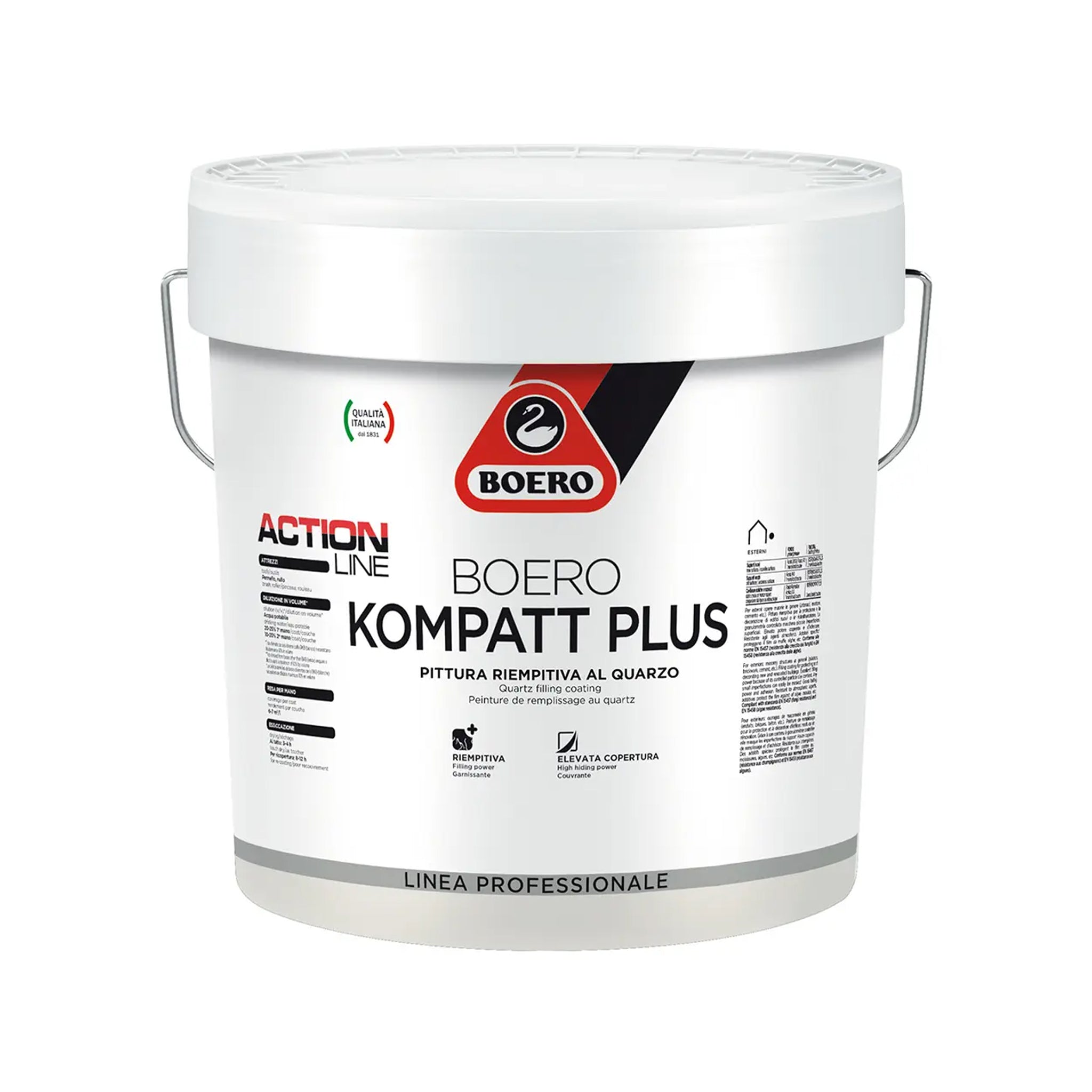 Boero BoeroKompatt Plus Bianco Pittura Riempitiva Al Quarzo 5lt
