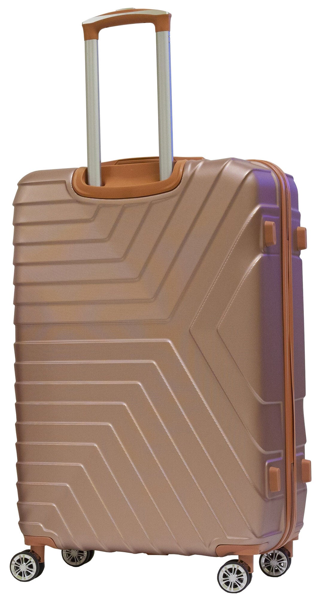 Trolley Valigia Grande Rigida in ABS 4 Ruote TSA Ravizzoni Calipso Golden Rose