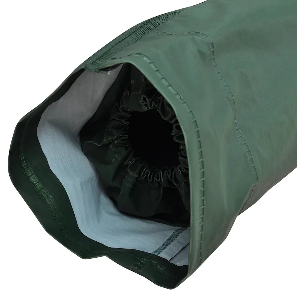 Impermeabile Verde resistente a 2 pezzi con cappuccio Verde XL
