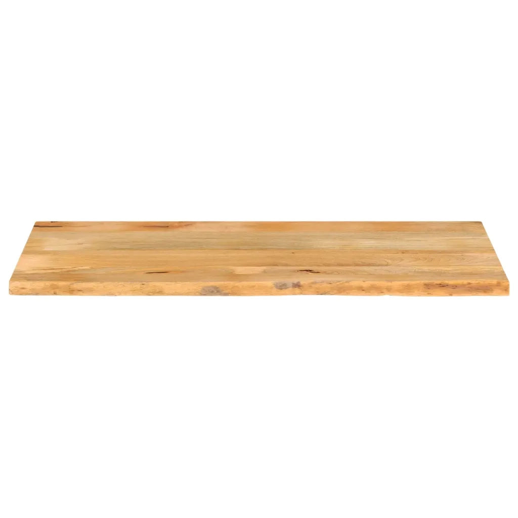 Piano Tavolo Bordi Vivi 140x60x2,5 cm Legno Massello di Mango 370457