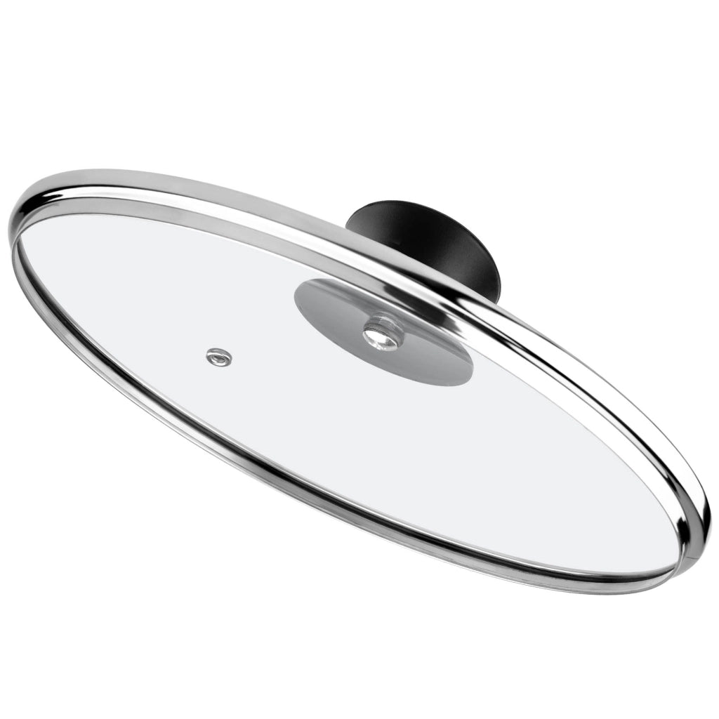 Coperchio in vetro KADAX da 24 cm, universale, resistente al calore, per pentole e padelle.