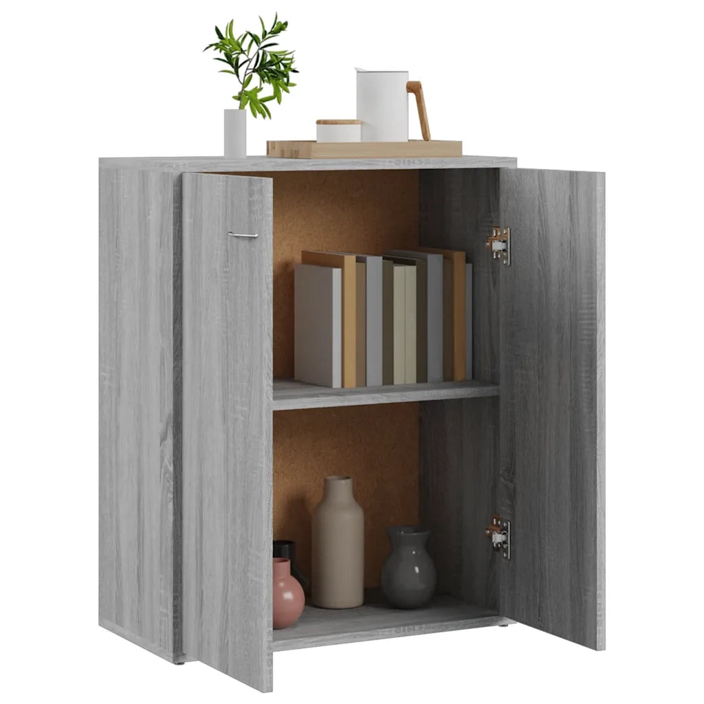 Credenza-Buffet-Armadio da cucina Grigio Sonoma 60x30x75 cm in Legno Multistrato