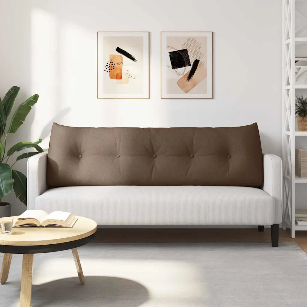 Cuscino per Schiena Marrone 160 x 24 x 50 cm Tessuto 42014532