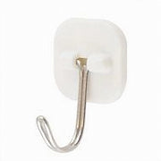 Trade Shop - Set 6 Ganci Appendini Adesivi Parete Casa Bagno Attaccapanni Gancio Acciaio 87368 -