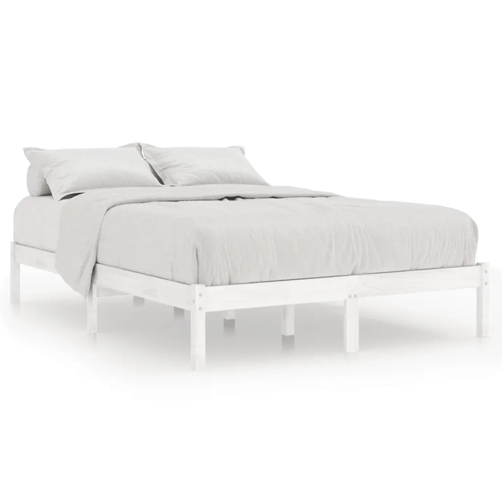 Giroletto Bianco in Legno Massello di Pino 140x190 cm 809998