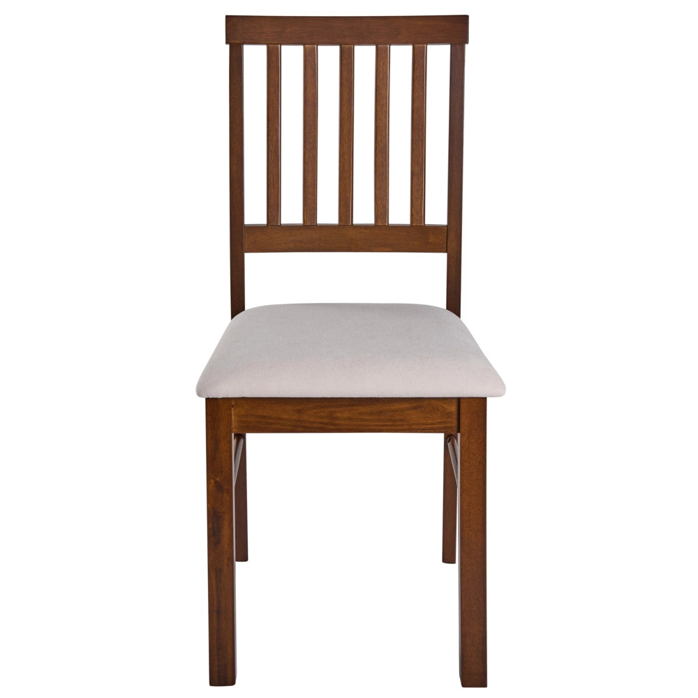 Set di 2 sedie da pranzo imbottite in marrone scuro verde scuro stile tradizionale e classico