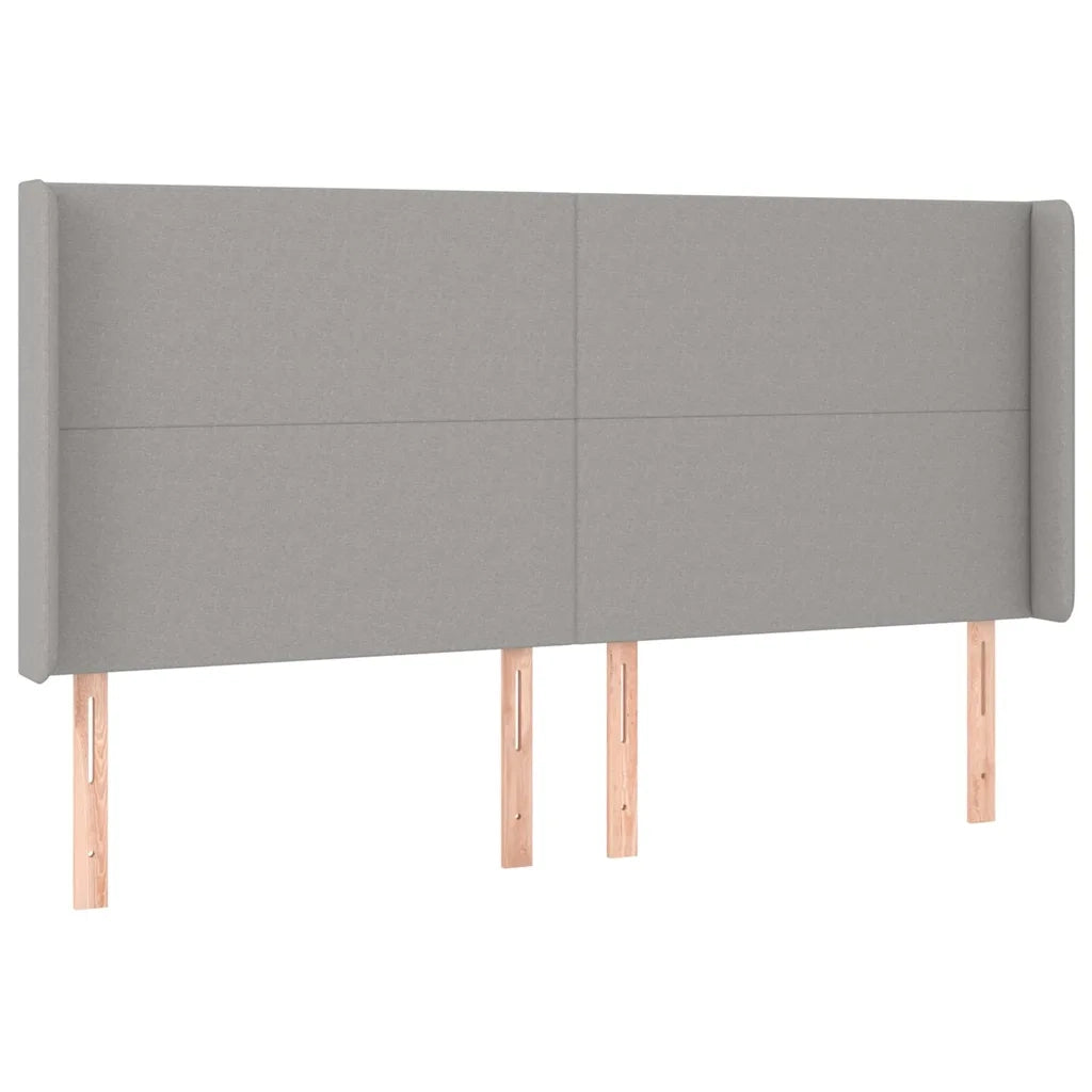 Giroletto a Molle con Materasso Grigio Chiaro 200x200cm Tessuto 3131857