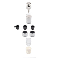 SOGO Caffettiera Manuale 3 in 1 per Capsule NESPRESSO, LAVAZZA, Caffè Macinato e Tè, Leggera e Portatile, Perfetta per Campeggio e Viaggi