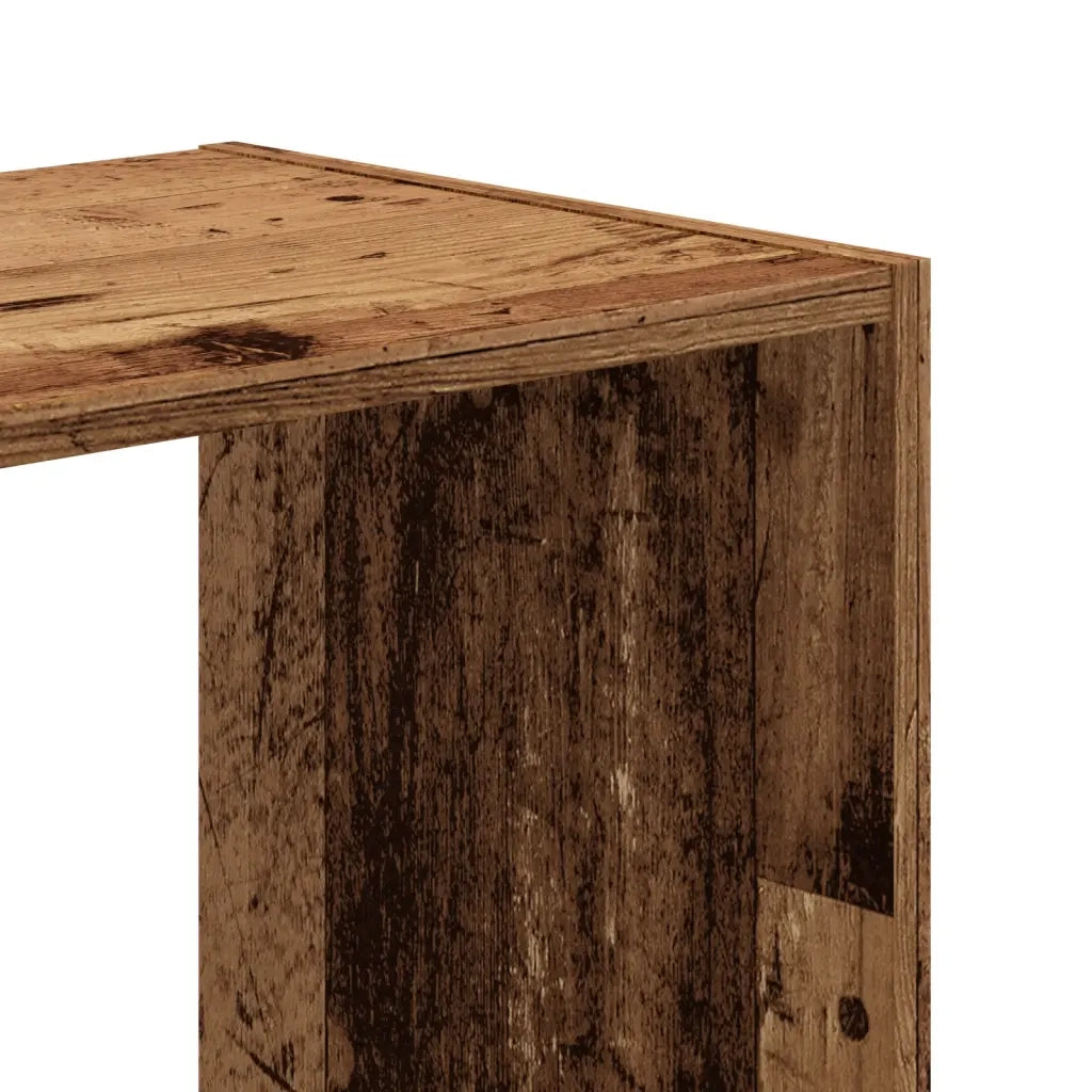 vidaXL Libreria Legno Antico 102x32x102 cm in Legno Multistrato