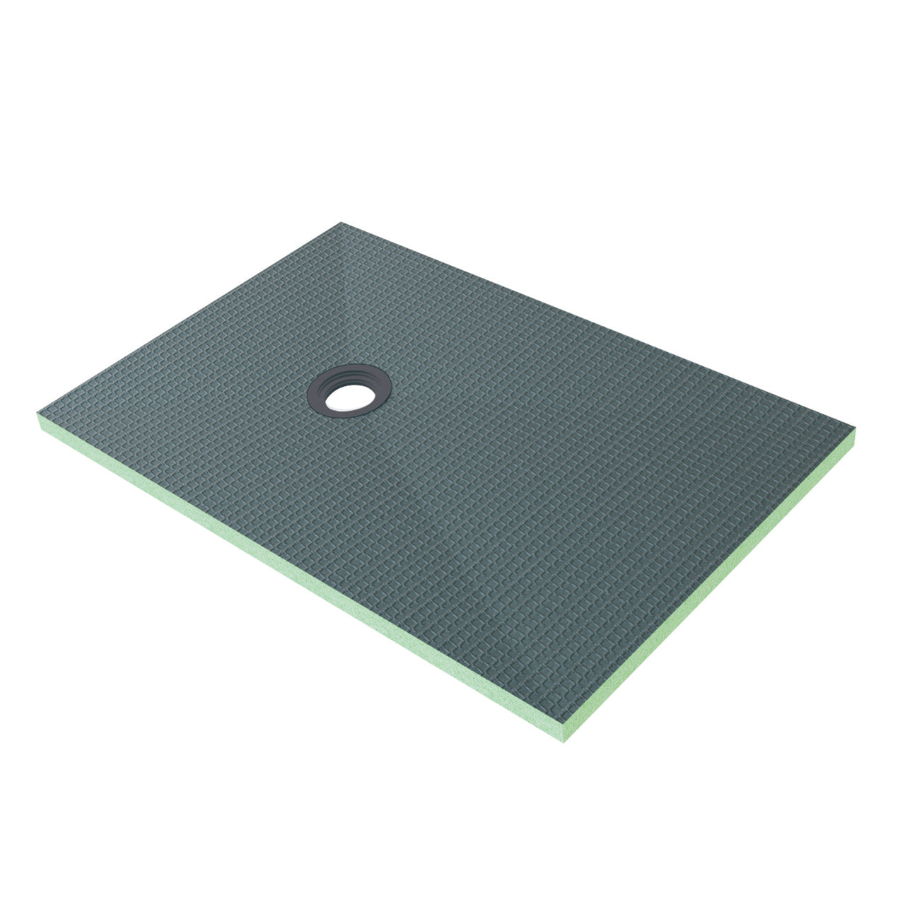 Piatto Doccia Pronto da Piastrellare in Estruso Rigida Polistirene Tagliabile Isolamento per Bagno Dimensione 90x140X4 cm Sifone Piletta e Tubo inclusi