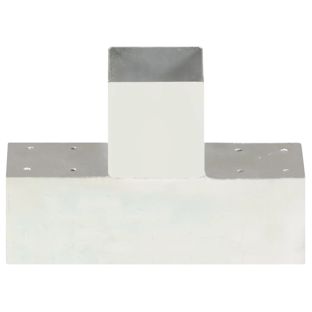 Connettore per Pali a Forma di T in Metallo Zincato 91x91 mm cod mxl 72322