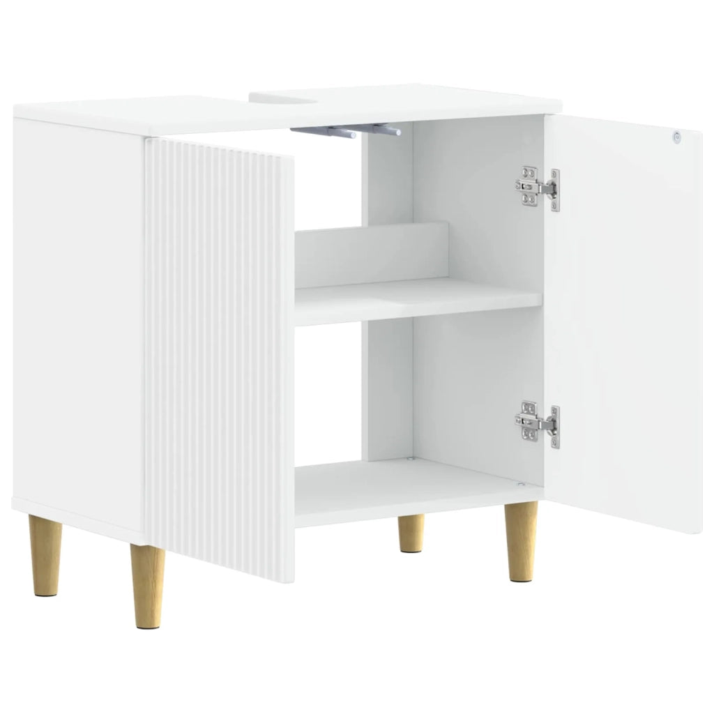 Armadio per Lavabo da Bagno ARNHEM Bianco 59,5 x 31,5 x 59 cm 896565
