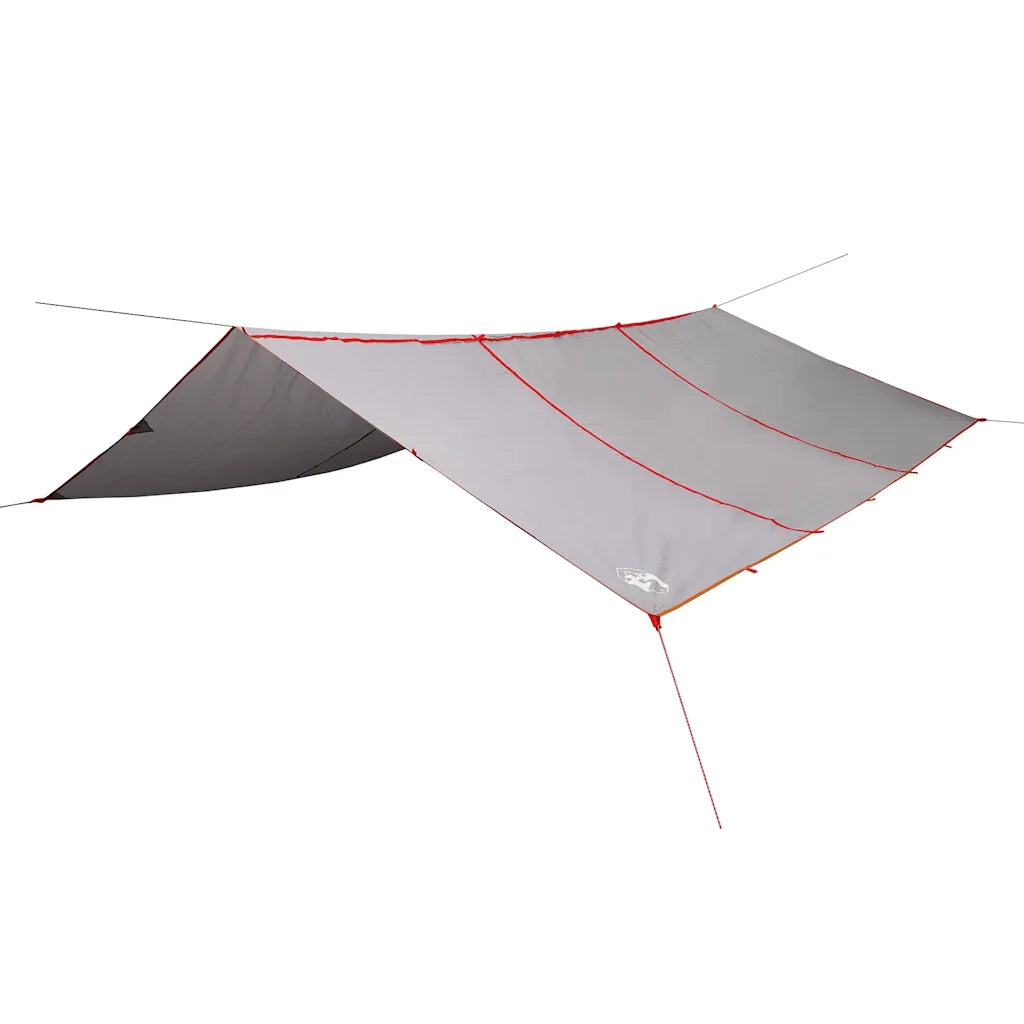 Telone da campeggio | Tenda da campo Grigio/Arancione 420x440 cm Impermeabile