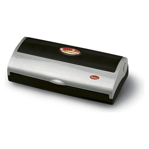 Apparecchio per sottovuoto. funzionamento automatico (pulsanti one-touch). ed per la visualizzazione del livello di vuoto alimentare. barra saldante cm. 32 (per sacchetti cm. 30). livello di vuoto massimo: -830 mbar. potenza di aspirazione: 18 lt./min. - 9344 N