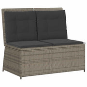 Panchina da Giardino | Panca da Giardino Grigio polyrattan