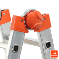 Scala alluminio telescopica multifunzione gradini 5+5 150kg Peppina AL040 141-482cm - BARRA STABILIZZATRICE IN OMAGGIO