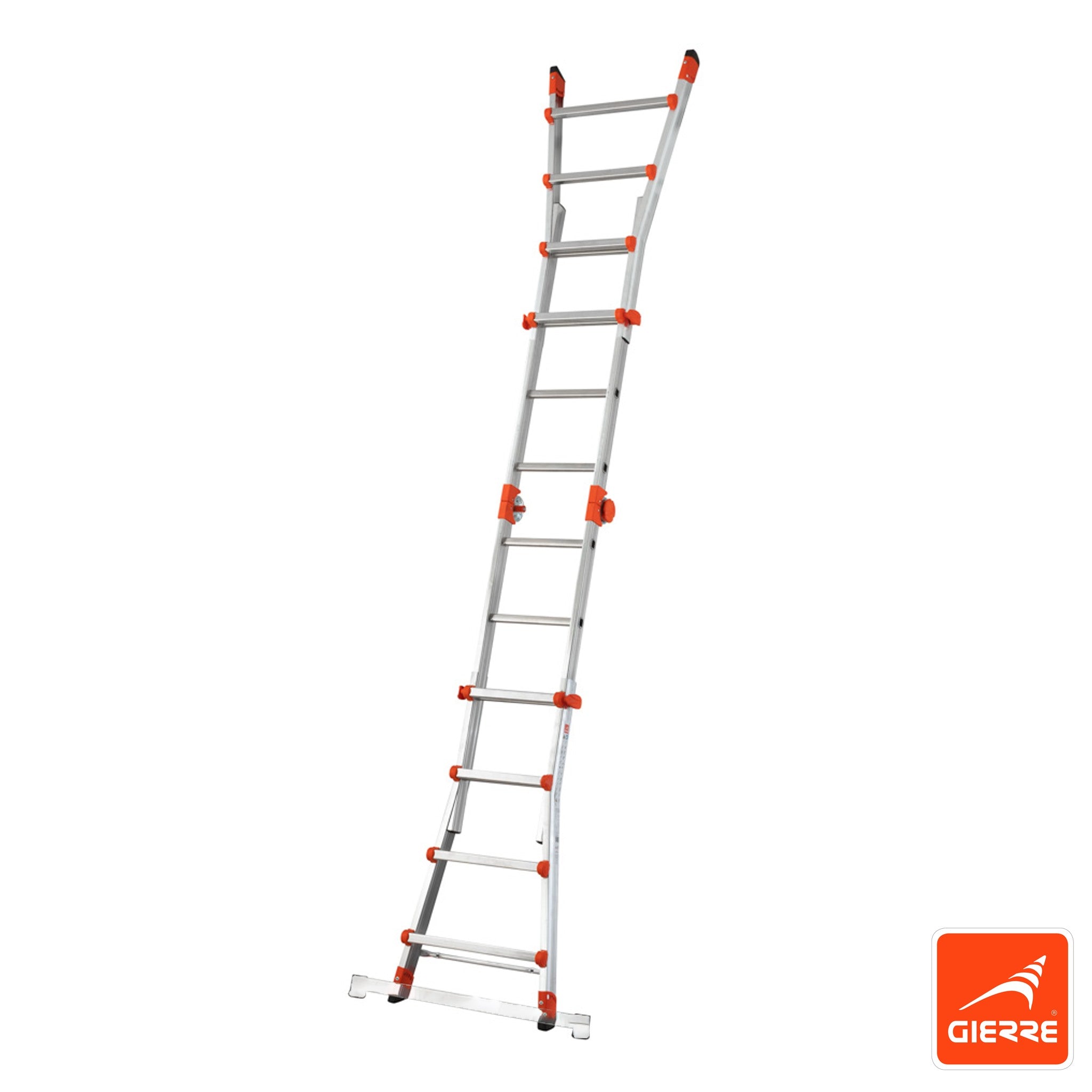 Scala alluminio telescopica multifunzione gradini 5+5 150kg Peppina AL040 141-482cm - BARRA STABILIZZATRICE IN OMAGGIO