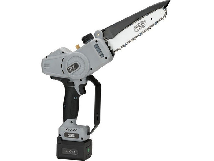 mini sega per potatura a batteria kvs6000 2 batterie al litio 21,6v - 4 ah cod:ferx.vit54543