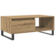Tavolino da salotto | Tavolino da caff¨¨ | Tavolino da Soggiorno Rovere Artigianale 90x50x36,5 cm Truciolato