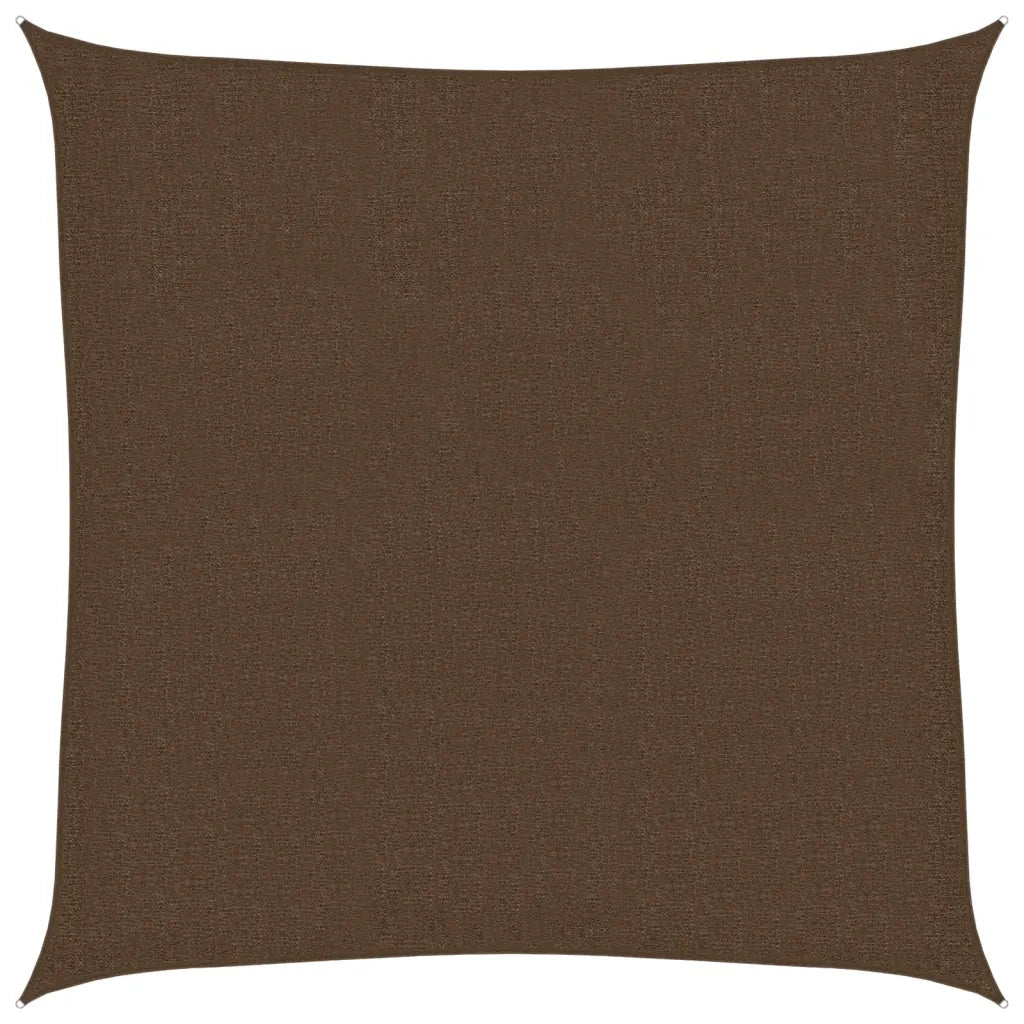 Vela Parasole-Telo Ombra-Vela Ombreggiante 160 g/m2 Marrone 2,5x2,5 m in HDPE